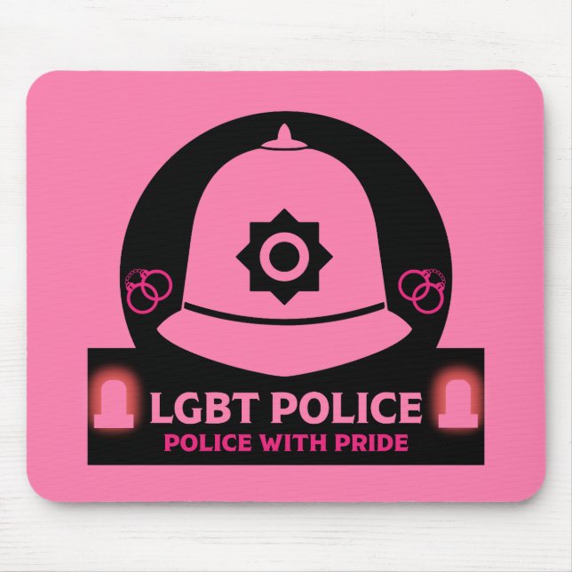  LGBT+ Gay Pride Police Mouse Pad (Front)