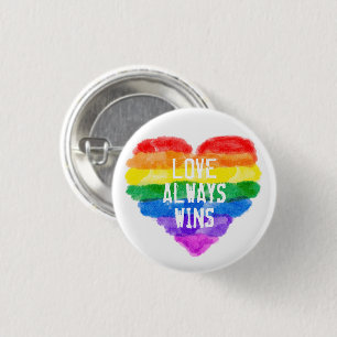 LGBT Gay Pride Rainbow 3 Cm Round Badge