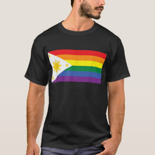 LGBT Gay Pride Rainbow Filipino Flag  T-Shirt