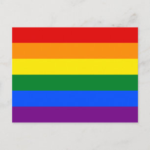 LGBT Gay Pride Rainbow Flag Postcard