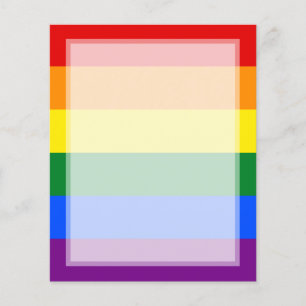 LGBT Gay Pride Rainbow Flag Stripe Flyer