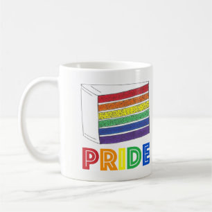 LGBT Gay Pride Rainbow Layer Cake Slice Coffee Mug