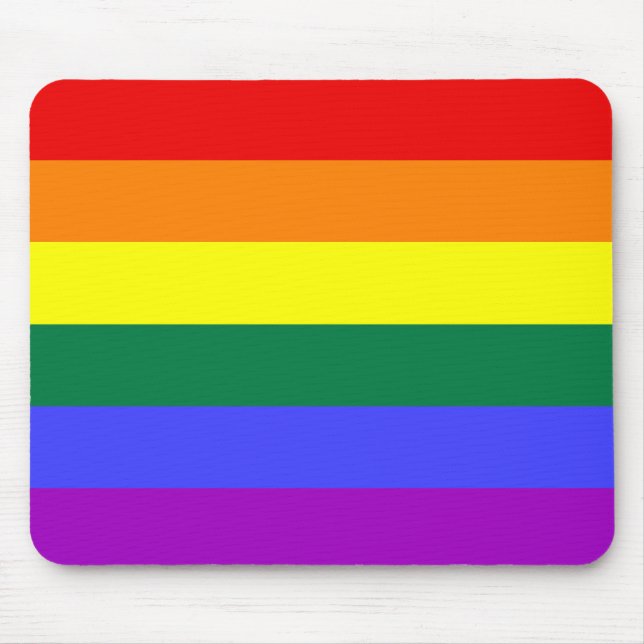LGBT Gay Pride Rainbow Mouse Pad (Front)
