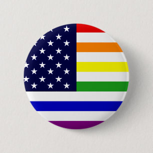 LGBT / Gay Pride USA Button