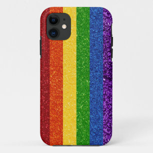 LGBT Glitter Rainbow Pride Flag Case-Mate iPhone Case