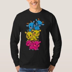 Lgbt Goat Goth Bisexual Flag T-Shirt