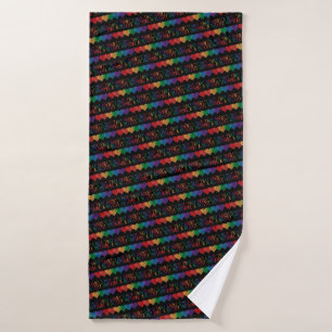 LGBT Heart Retro Be A Decent Human It's Not That Bath Towel