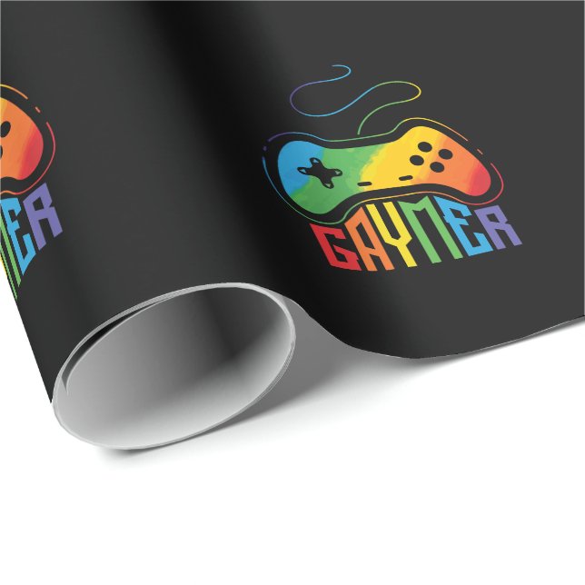 LGBT Homo Gul ‘Gaymer’ Wrapping Paper (Roll Corner)