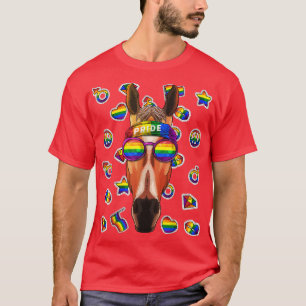 LGBT Horse Gay Pride Month Animal Rainbow Lesbian T-Shirt