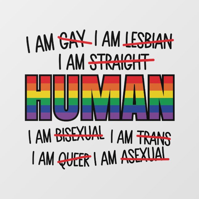 LGBT I'm gay,  I'm Human (Sheet)