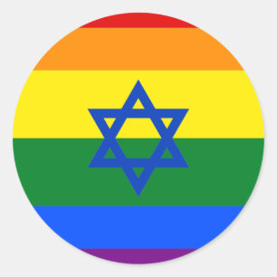 LGBT Israel Classic Round Sticker