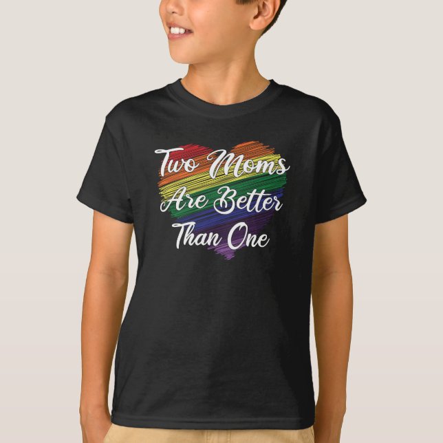 LGBT LBGBTQ Mother Mum Lesbian Gay Gay Marriage T-Shirt (Front)