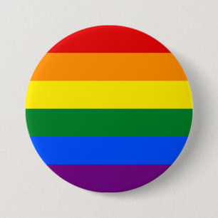 LGBT Lesbian Gay Pride Rainbow 7.5 Cm Round Badge