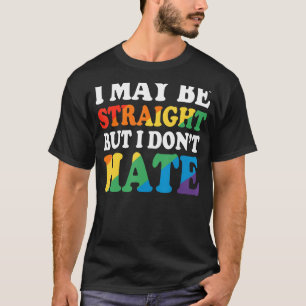 Lgbt Lgbtq Ally Pride Colours Rainbow Retro Vint T-Shirt