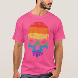 Lgbt Lgbtq Ally Pride Colours Rainbow  Retro Vinta T-Shirt