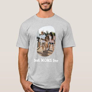 LGBT LGBTQ Best Moms Ever Lesbian Mum Custom Photo T-Shirt