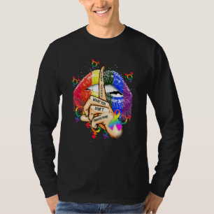 Lgbt Lips Rainbow Don't Judge What You Don't Under T-Shirt