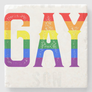LGBT Love Gay Son - Gay Pride Outfit Gay Pride Par Stone Coaster