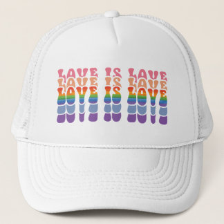 Lgbt Love is Love Colourful Trucker Hat