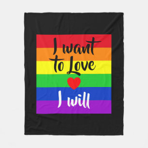 #LGBT #love #pride #gay #lesbian #freedom #parade Fleece Blanket