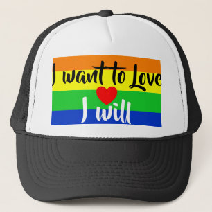 #LGBT #love #pride #gay #lesbian #freedom #parade Trucker Hat