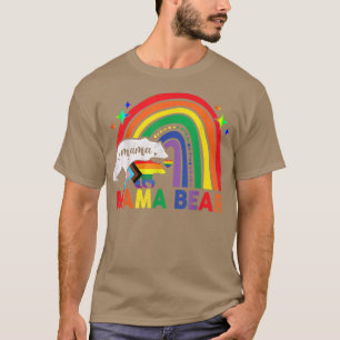 LGBT Mama Bear Gay Pride Equal Rights Rainbow Gif T-Shirt