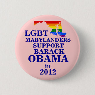 LGBT Marylander for Obama 2012 6 Cm Round Badge