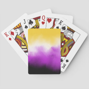 LGBT Non-binary Flag Colours Playing Cards