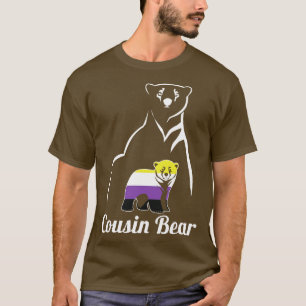 LGBT NonBinary Cousin Bear Enby Non Binary Pride T-Shirt