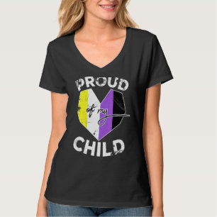 Lgbt Nonbinary Pride Flag Cute Hearts Proud Of My  T-Shirt