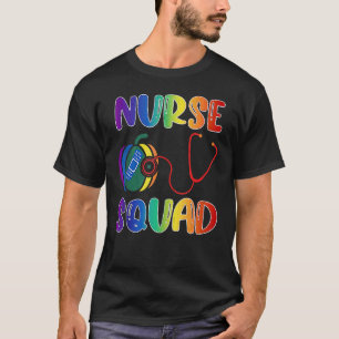LGBT Nurse Halloween Nurse Squad T-Shirt
