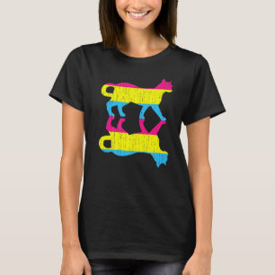 Lgbt Pan Pride Pansexuality Flag Pet Animal Cat Pa T-Shirt