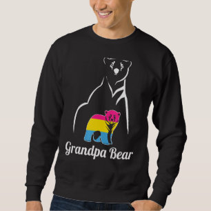 Lgbt Pansexual Grandpa Bear Pan Pride Flag Sweatshirt