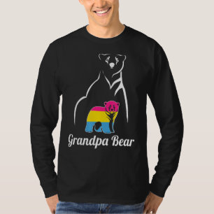 Lgbt Pansexual Grandpa Bear Pan Pride Flag T-Shirt