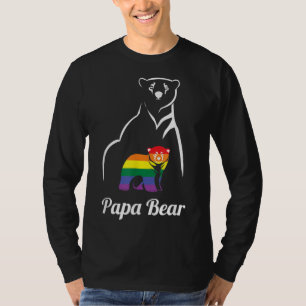 LGBT Papa Bear Gay Pride Equal Rights Rainbow T-Shirt
