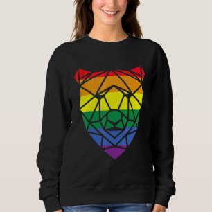 Lgbt Papa Mens Gay Pride Month - Geometric Gay Bea Sweatshirt