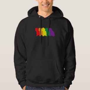 Lgbt Papa Mens Gay Pride Month - Sitting Gay Bear Hoodie
