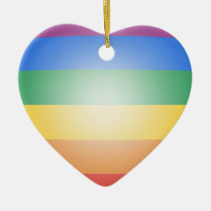 LGBT PRIDE 3D COLORS CERAMIC TREE DECORATION