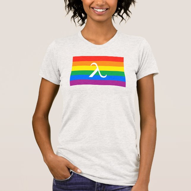 LGBT Pride and Activism Lambda T-Shirt (Front)