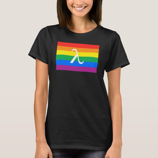 LGBT Pride and Activism Lambda T-Shirt (Front)