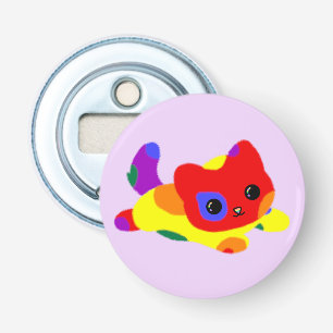 LGBT+ Pride Cat Bottle Opener
