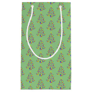 LGBT+ Pride Christmas Tree Pattern Gift Bag