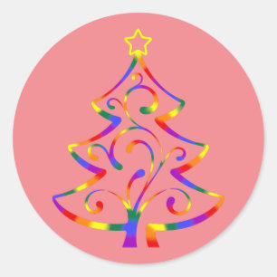 LGBT+ Pride Christmas Tree Stickers