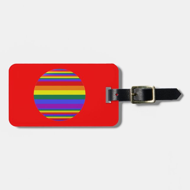 LGBT Pride Colours  Luggage Tag (Front Horizontal)