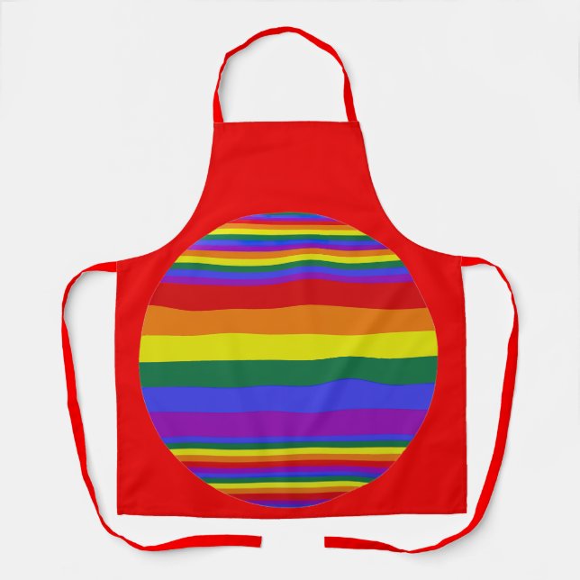 LGBT Pride Colours Women's Apron (Front)