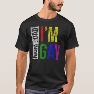 LGBT Pride Dad Mum I Am Gay Rainbow Family Support T-Shirt