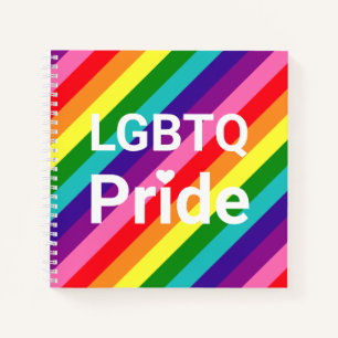 LGBT Pride Eight Stripe Rainbow Colours Notebook