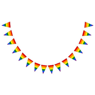 LGBT pride flag banner Bunting Flags
