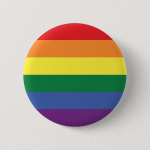 LGBT   Pride Flag Design   Stripes   6 Cm Round Badge