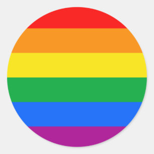 LGBT Pride Flag / Rainbow Flag Classic Round Sticker